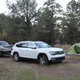 The nearest campsite is just barely visible through the trees.